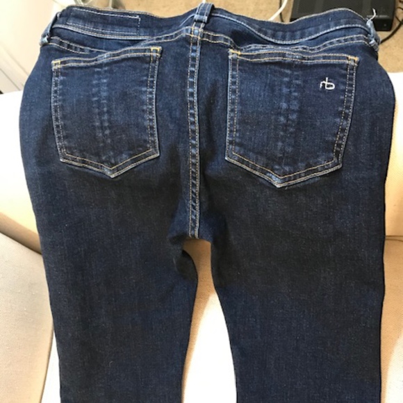 EUC! Rag & bone stiletto boot jeans-27, dark blue - Picture 7 of 8